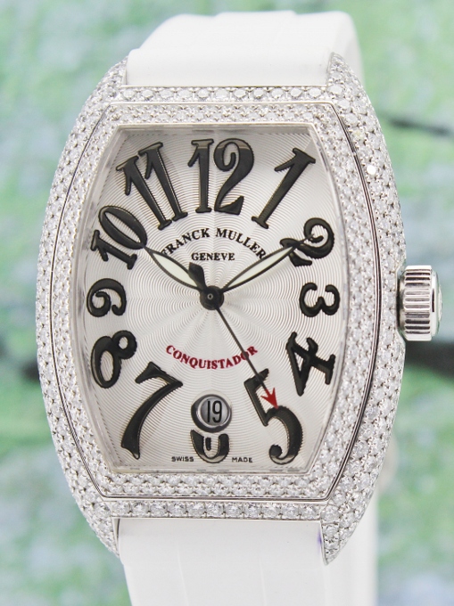 (image for) 100% Original Franck Muller Conquistador In 18K White Gold Automatic / 8002 SC D